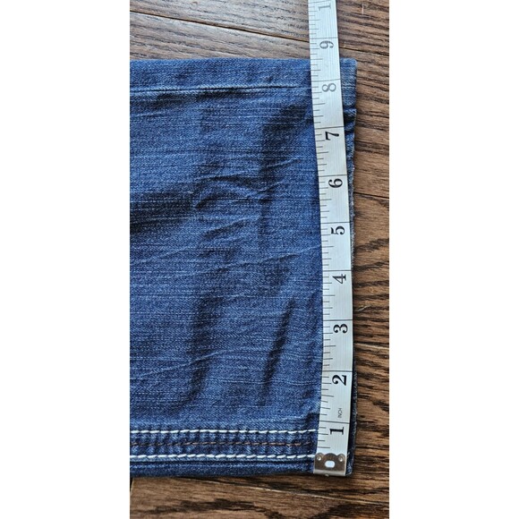 Affliction Men Jeans 38 Blue Denim Ace Distressed Straight Pockets Y2k 38x34 - Picture 8 of 16